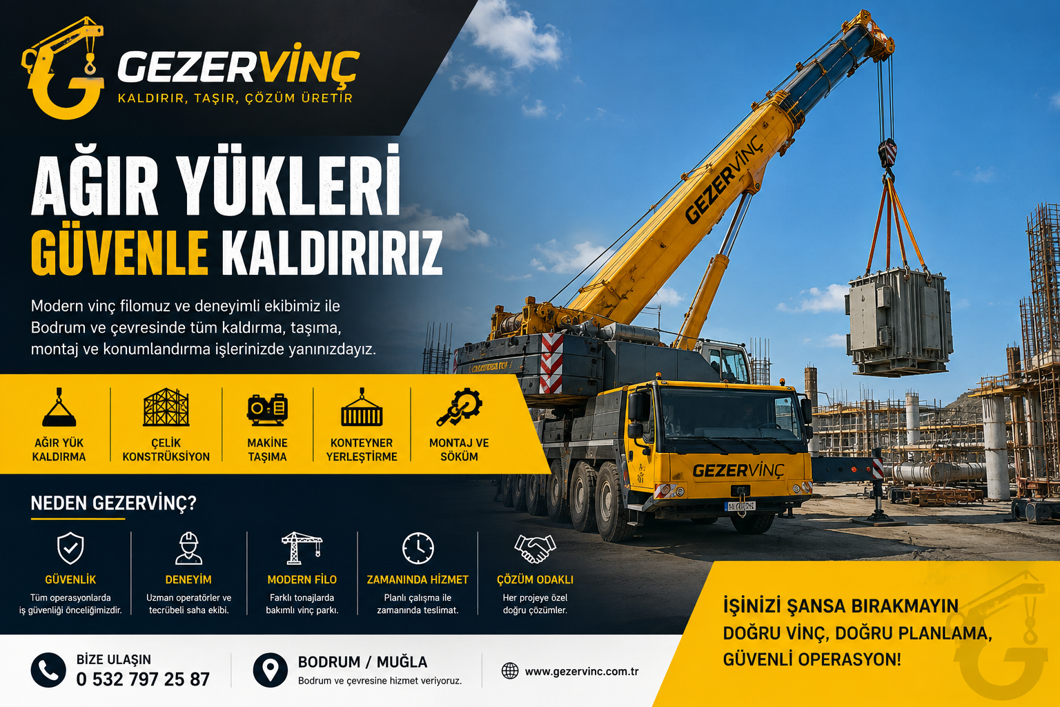 Bodrum’da Profesyonel Vinç Nasıl Olur